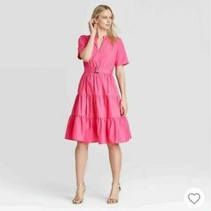 NWT Who What Wear Tiered A-Line Dress